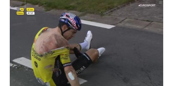 De vreugde en het verdriet van het wielrennen, het ongeluk van Van Aert en de glorie van Jorgensen